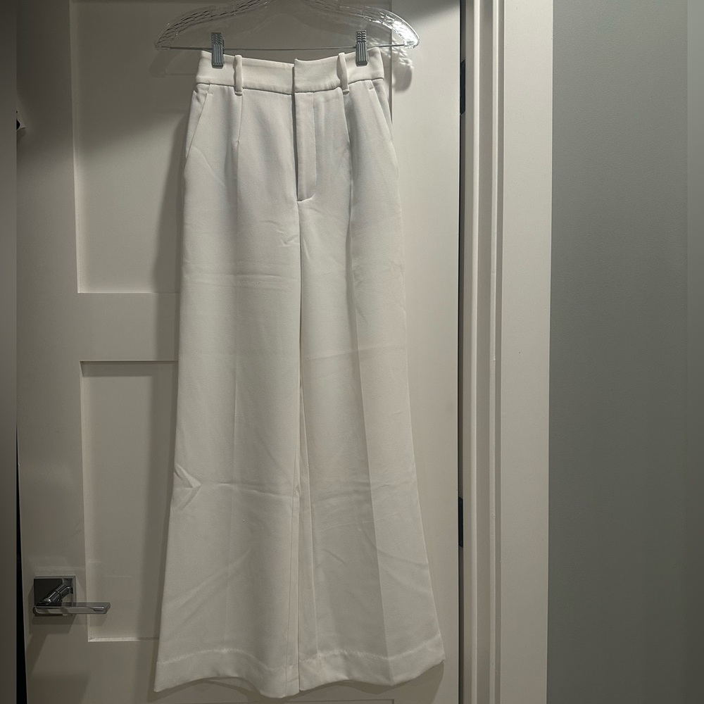Love Bonito Leggy Yuna Super High Waist Tailored Pants wide leg in White